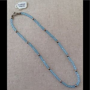 15" Genuine Swarovski & silver bead necklace NWOT